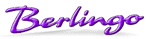 Berlingo logo, purple on white